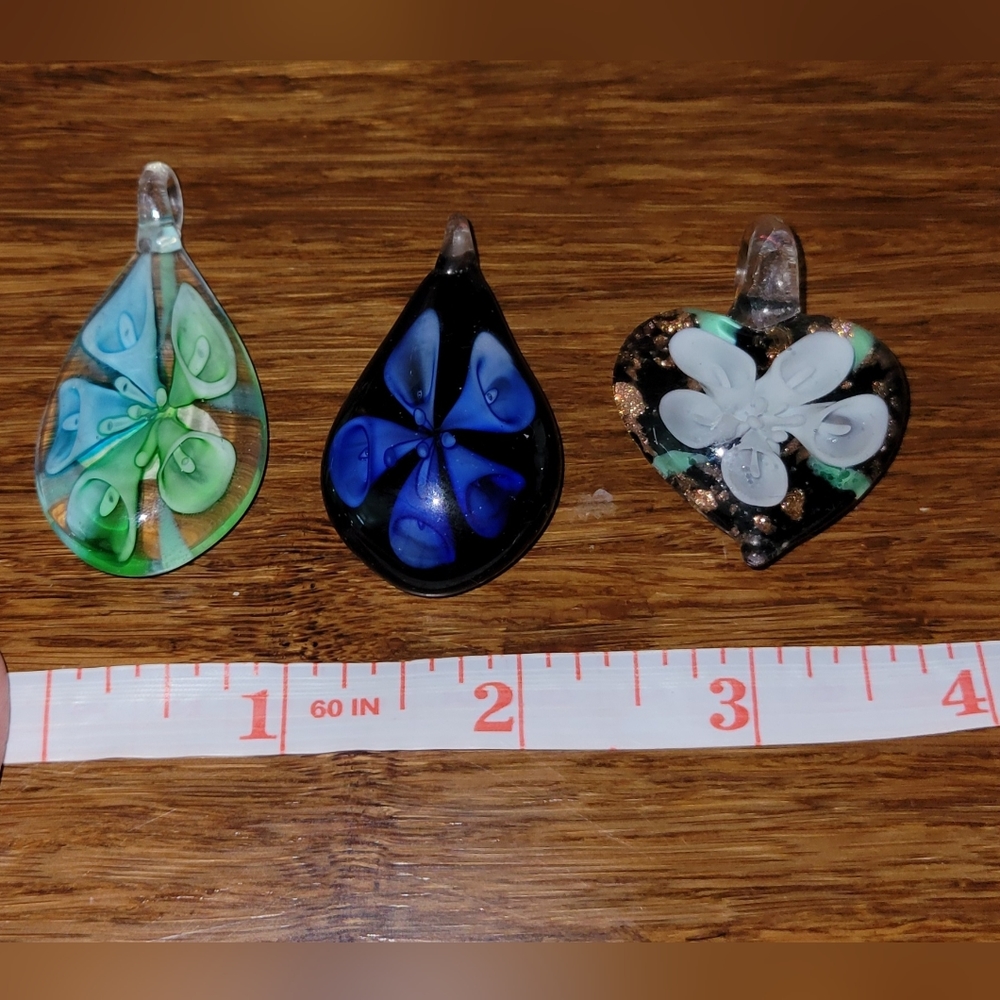 Blown glass pendants 3